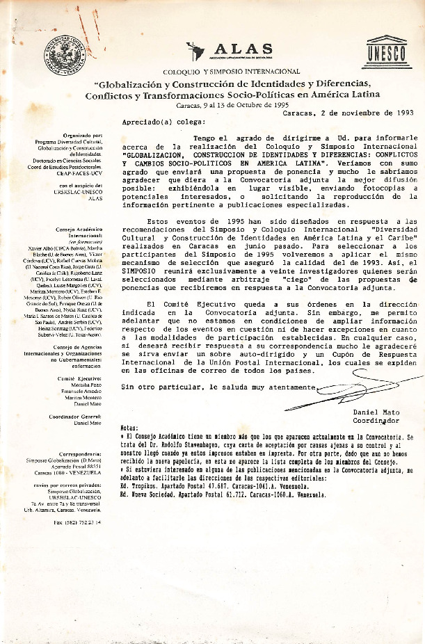 Carta de apresentação