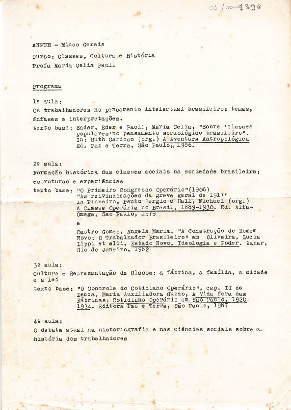 Programa de disciplina
