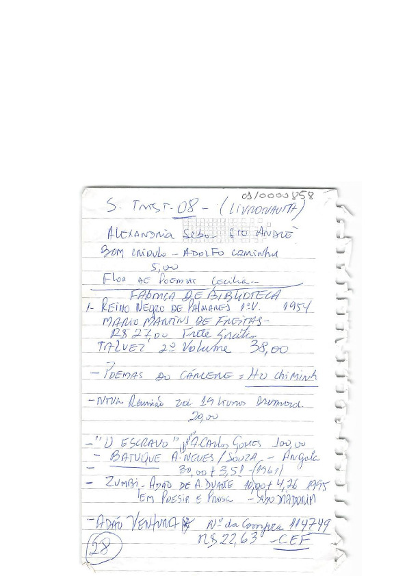 Lista de livros