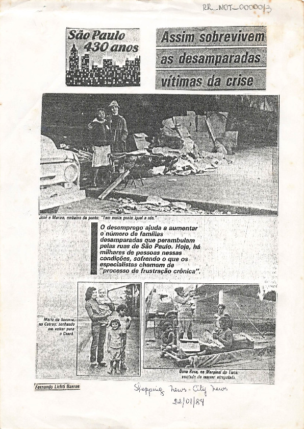 Caderno de notícias