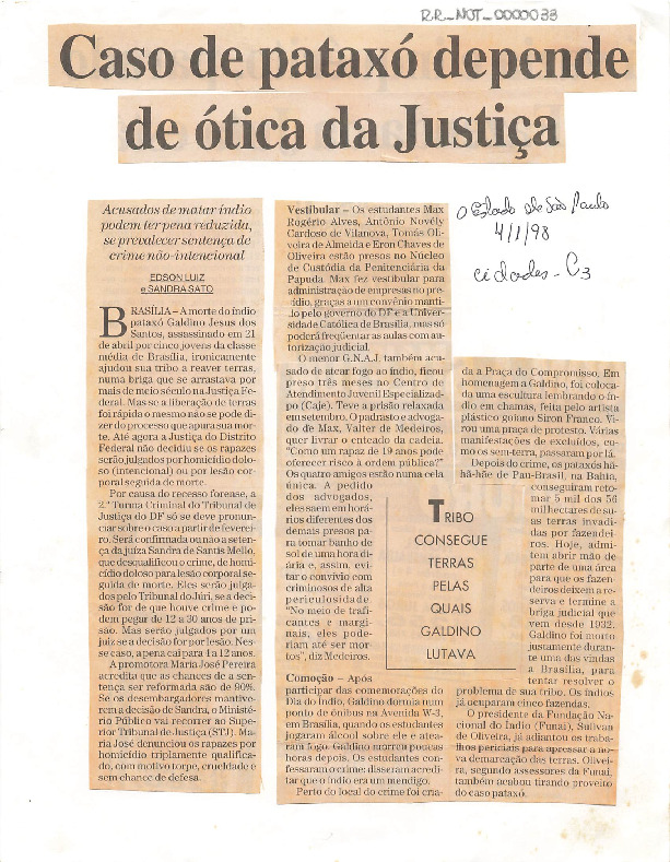 Caderno de notícias
