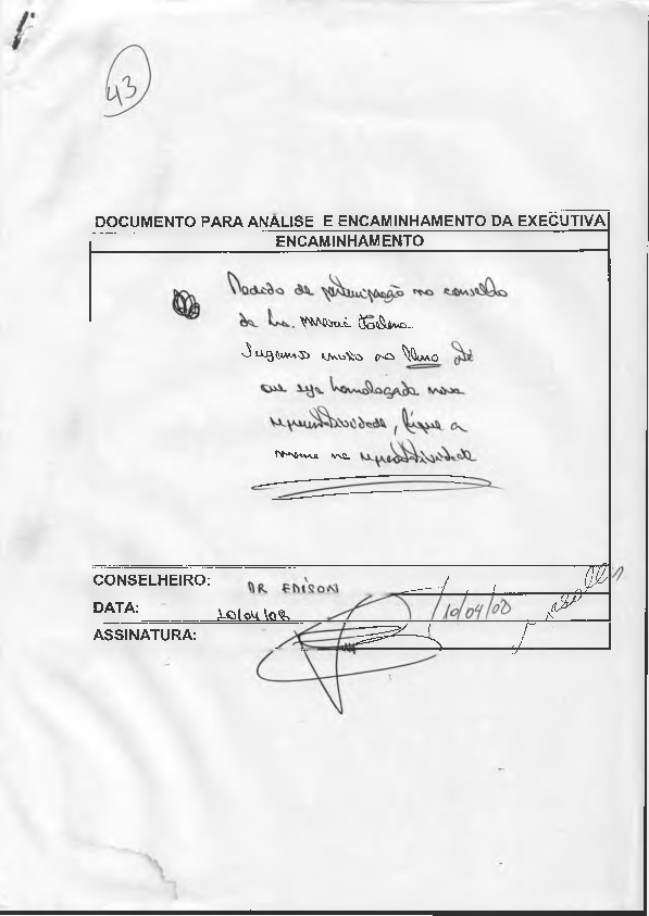 Ofício de pedido de esclarecimento