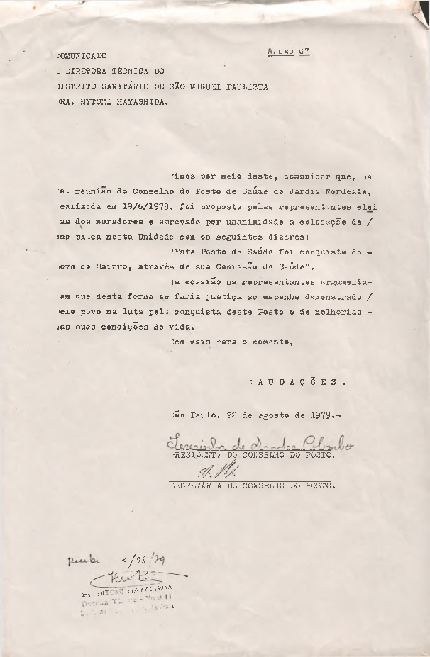 Carta de comunicação de decisão